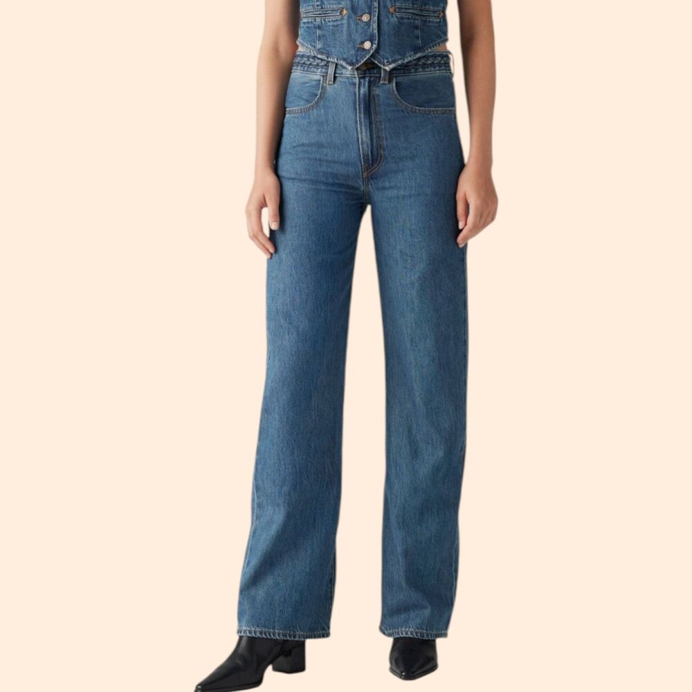Levi's Blue Flare & Wide Leg Jeans